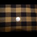 Bed Cover & matching Bed Skirt Black/Tan Check Gently Used